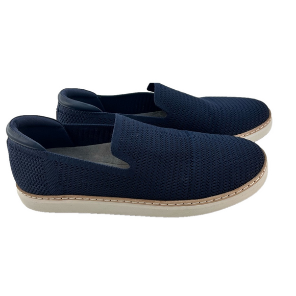 Navy Blue White Slip-On Loafers Bamboo Knit Upper Unisex Men's 10.5 Women's 12 - Picture 6 of 6